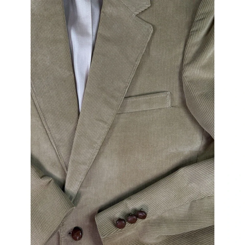 Vintage Austin Manor Sport Coat Blazer Corduroy Jacket Mens 40R